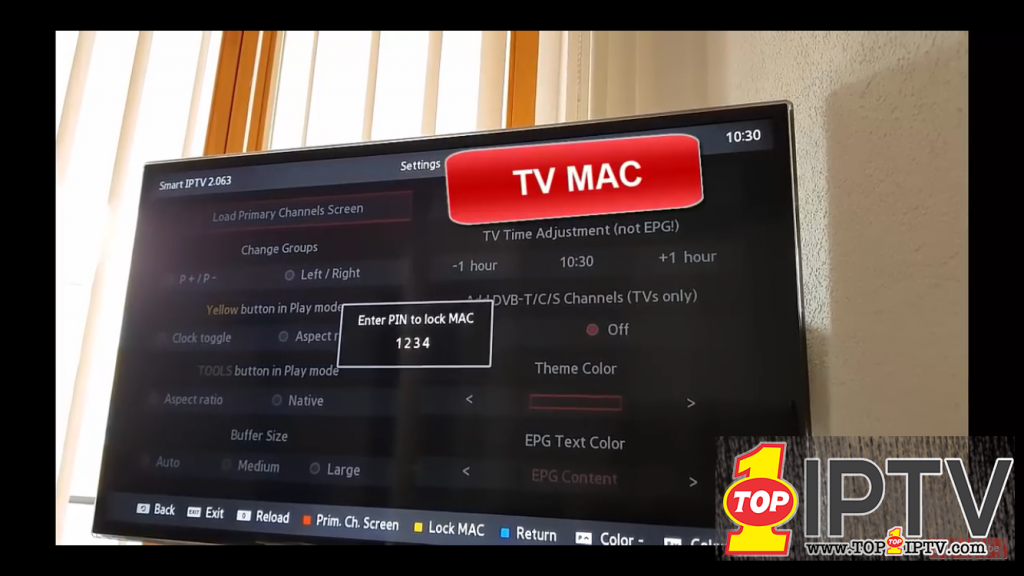 comment ajouter ou modifier un code PIN sur l'application Smart iPTV